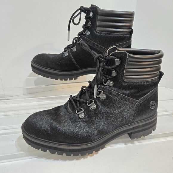 Timberland London Square Mid Hiker Ankle boots Womens Size 7.5/38.5 combat A2GD3 - Picture 4 of 9